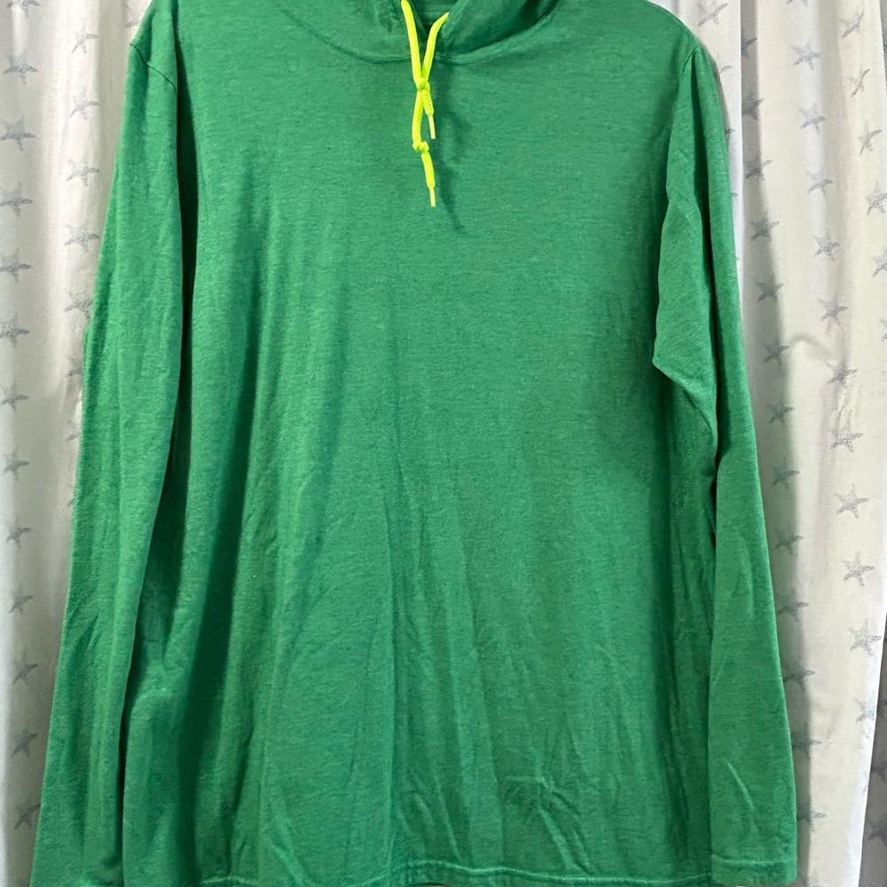 Gildan Green Hoodie with Yellow Accents